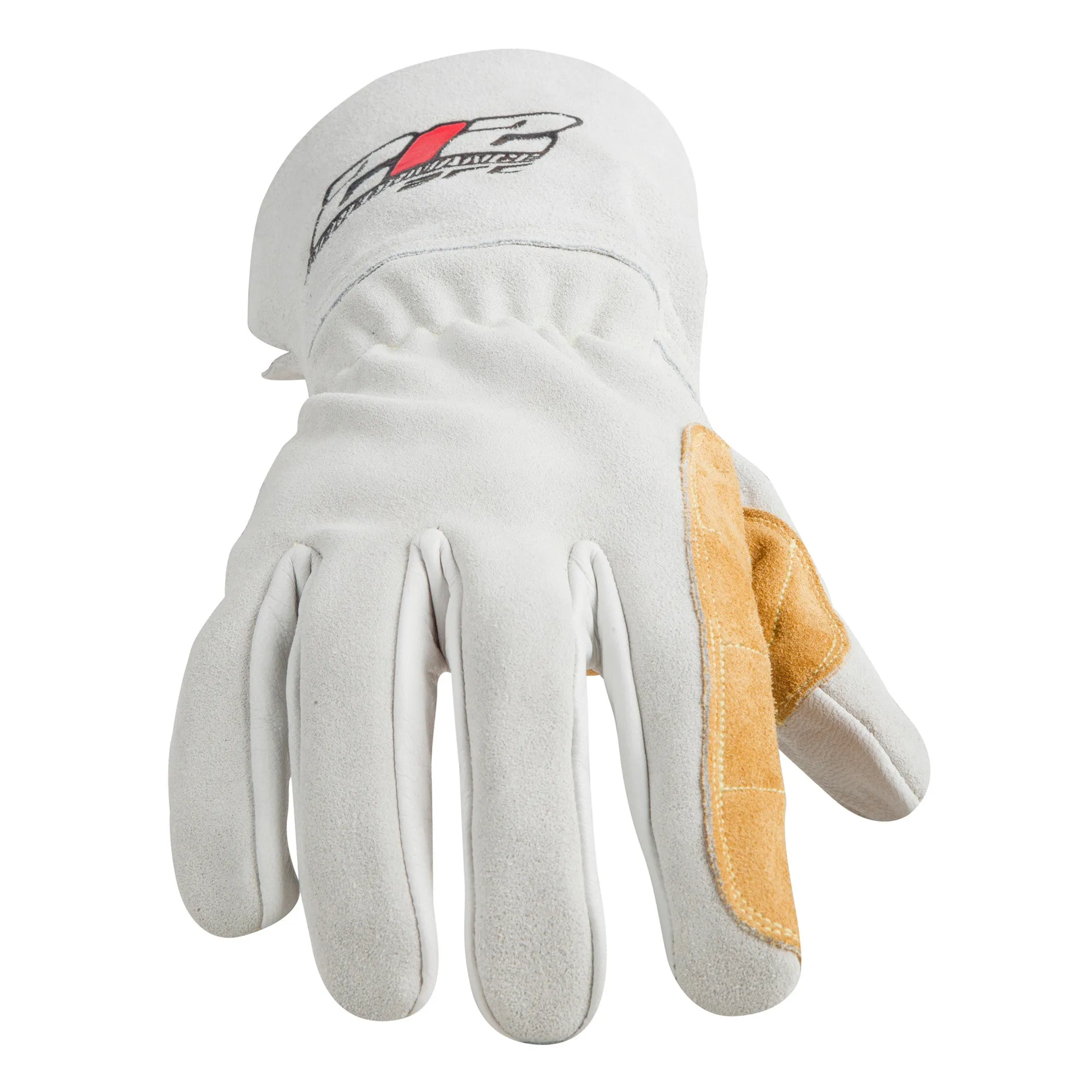 ARC Premium Stick Welding Gloves in White and Tan, GSA Compliant