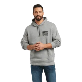 Ariat Men's Basic Light Grey Eagle Hoodie