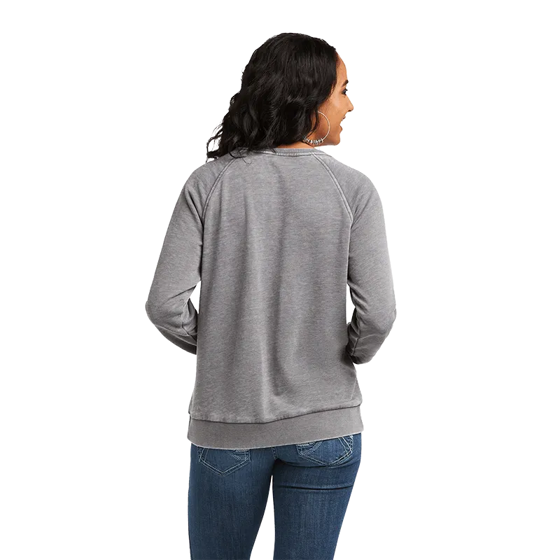 Ariat Women's Shining Star Charcoal Grey Sweatshirt