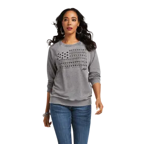 Ariat Women's Shining Star Charcoal Grey Sweatshirt