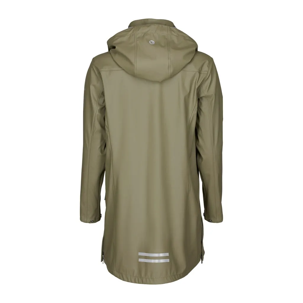 Brooke Solid Raincoat - Light Olive