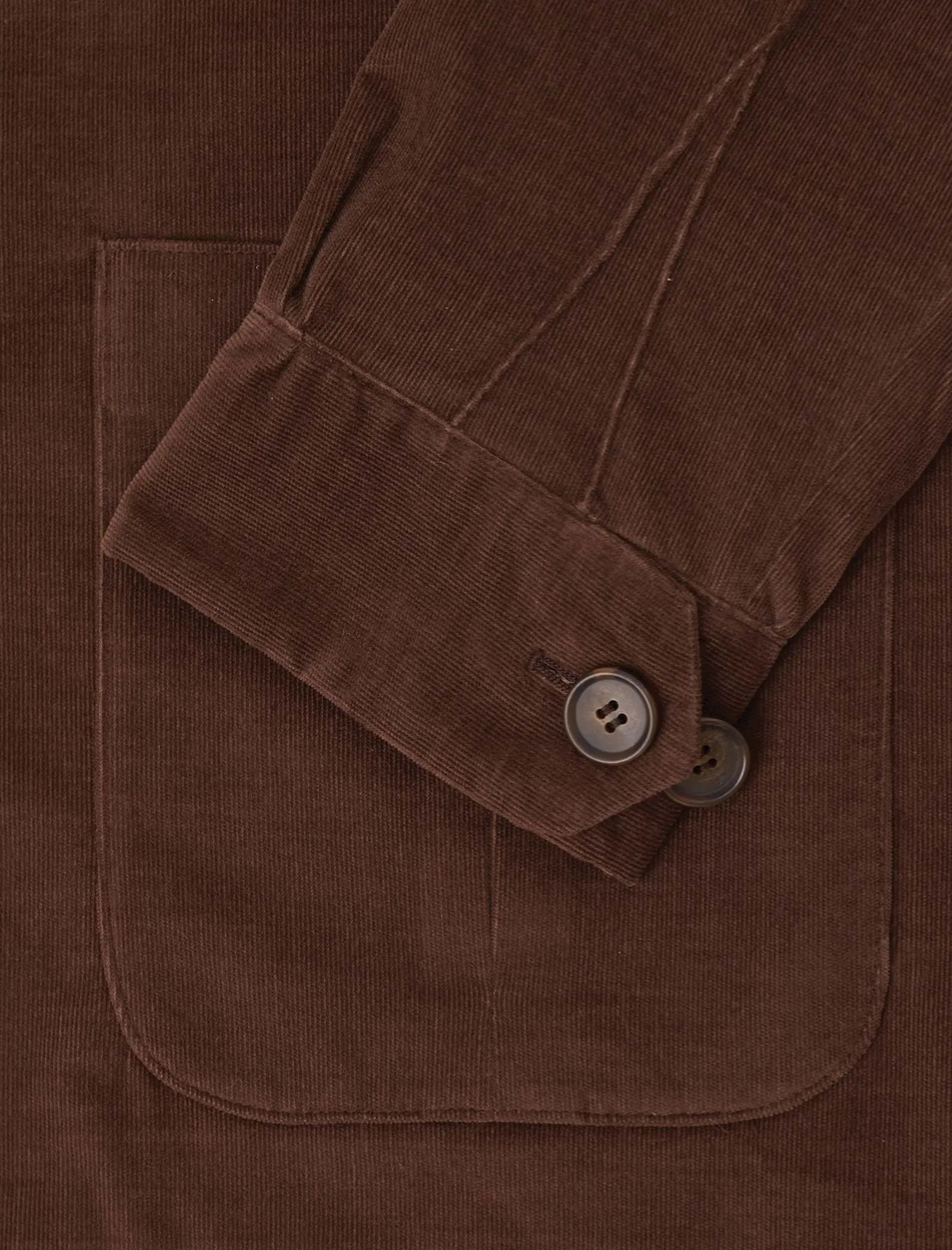 Brown Needlecord Shacket