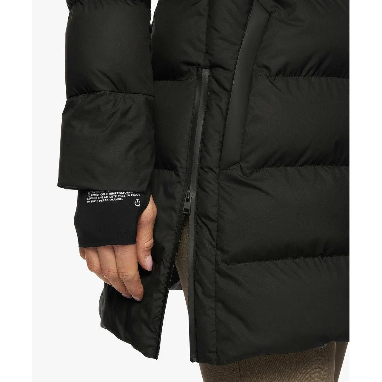 Cavalleria Toscana Belted Quilted Jacket With Hood