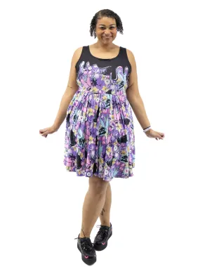 Doom & Bloom Skater Dress BLACK MAST