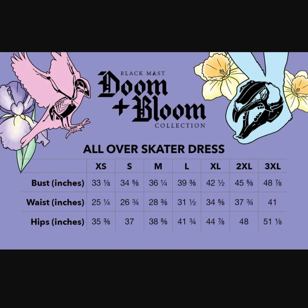 Doom & Bloom Skater Dress BLACK MAST