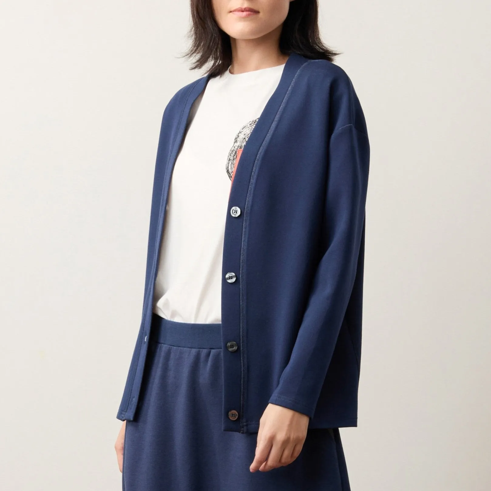 Double Knit Relaxed Elegance Cardigan