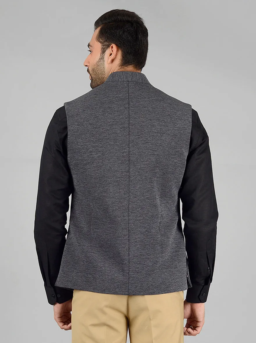 Grey Bandhgala Jacket | Greenfibre