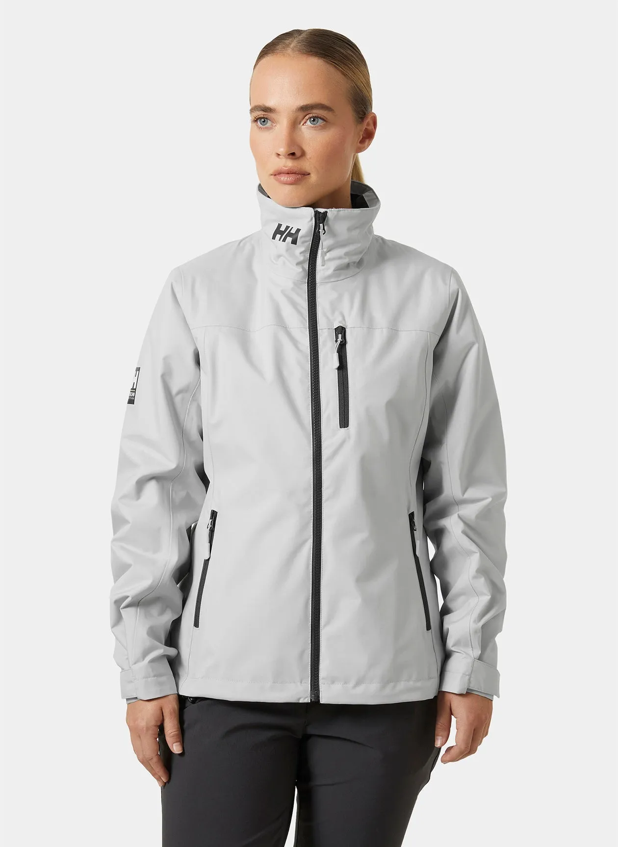 Helly Hansen Women's Midlayer Custom Crew Jackets, Grey Fog