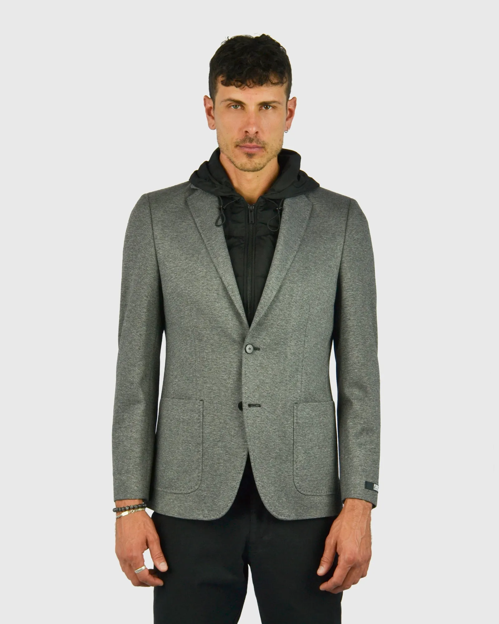 KARL LAGERFELD 155384 PEPPER GREY LOFT JACKET