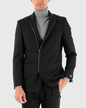 KARL LAGERFELD 155502 BLACK ZIP JACKET