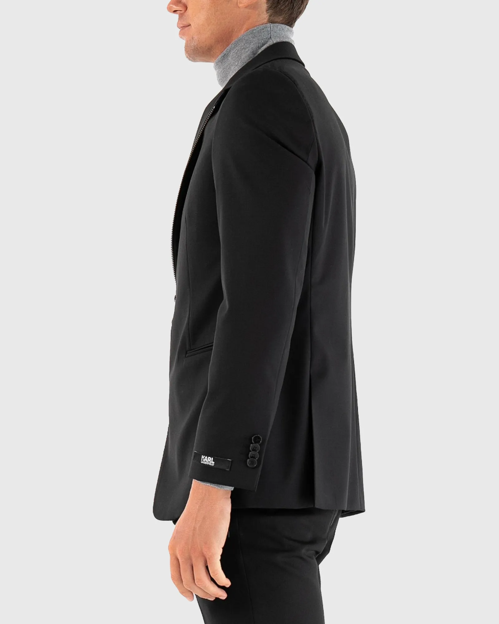 KARL LAGERFELD 155502 BLACK ZIP JACKET