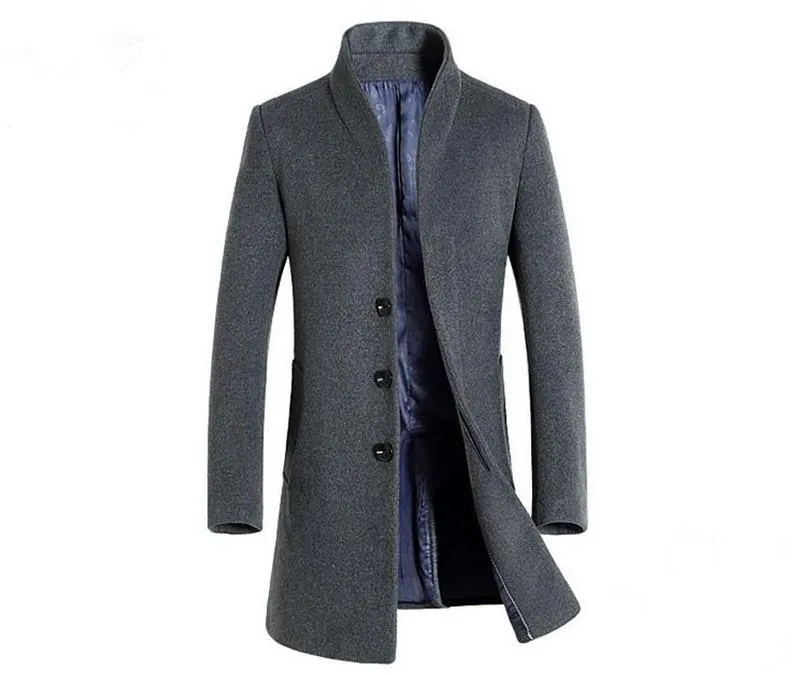 Luxury Wool Slim Fit Winter Coat - 4 Colors