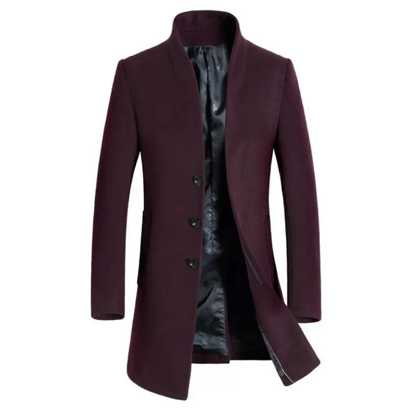 Luxury Wool Slim Fit Winter Coat - 4 Colors