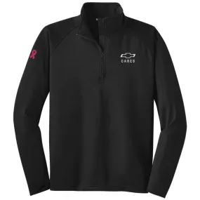 Men's Chevy Cares Black Half Zip Pullover