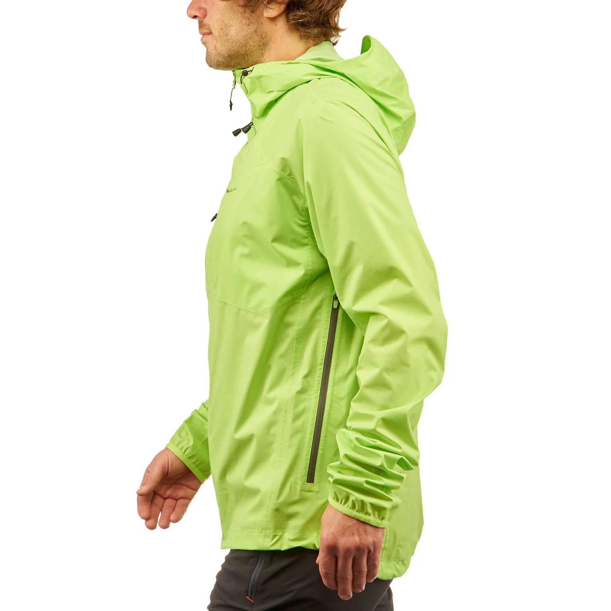 Men's Hiking Waterproof Rain Jacket Helium Rain 500