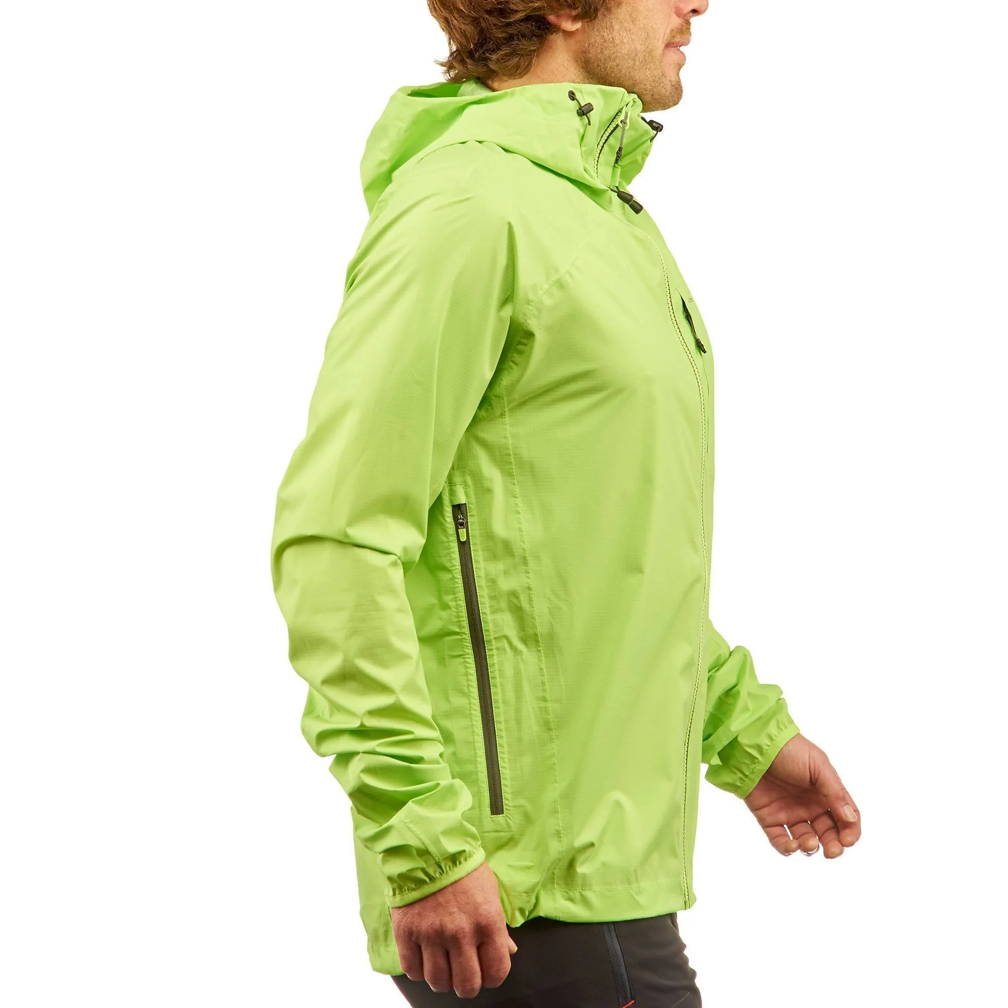 Men's Hiking Waterproof Rain Jacket Helium Rain 500