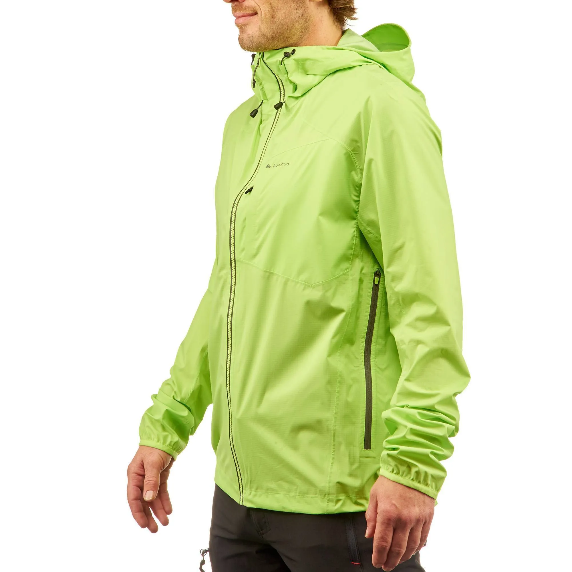 Men's Hiking Waterproof Rain Jacket Helium Rain 500