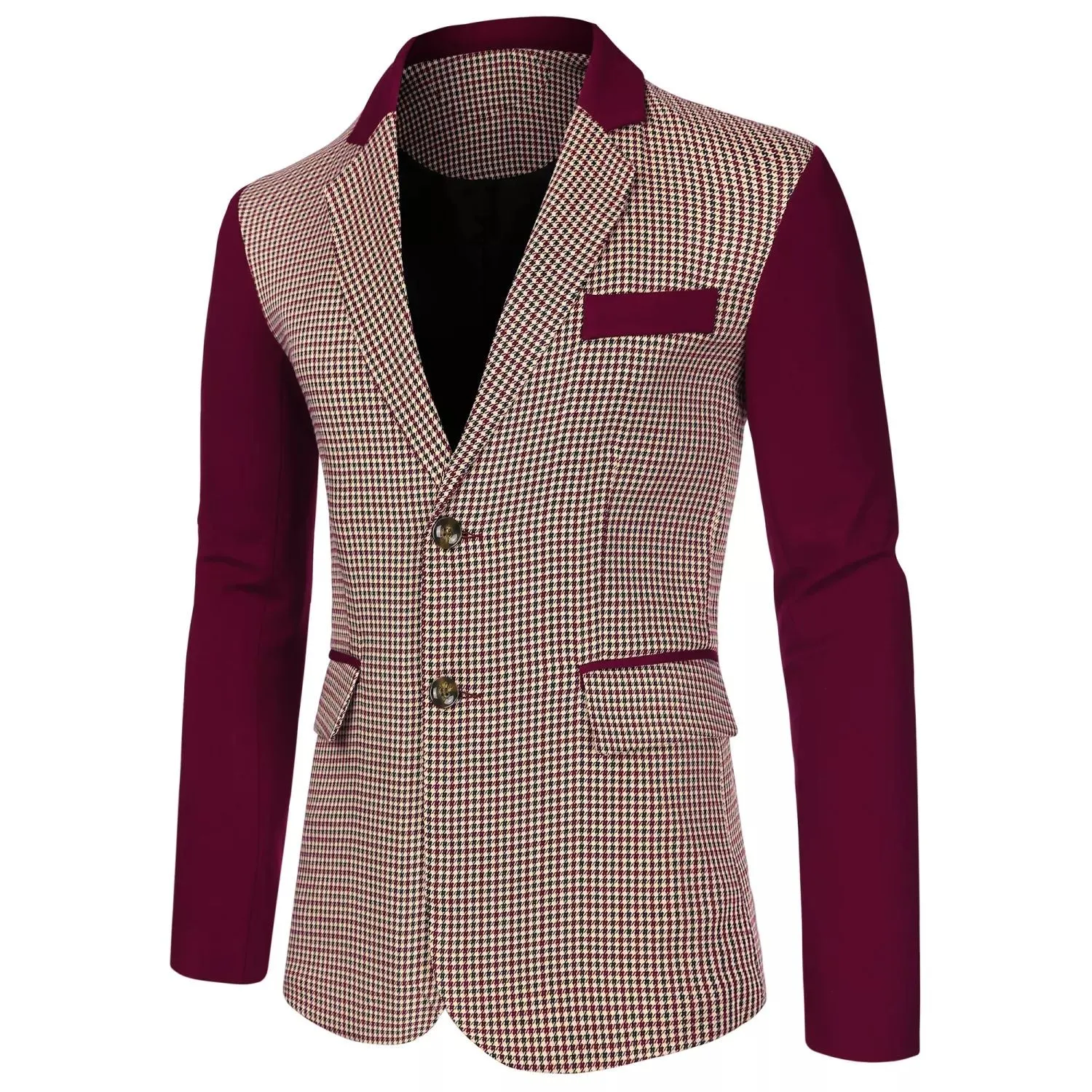 Men's Plaid Blazer, Slim Casual Sports Jacket Lars Amadeus