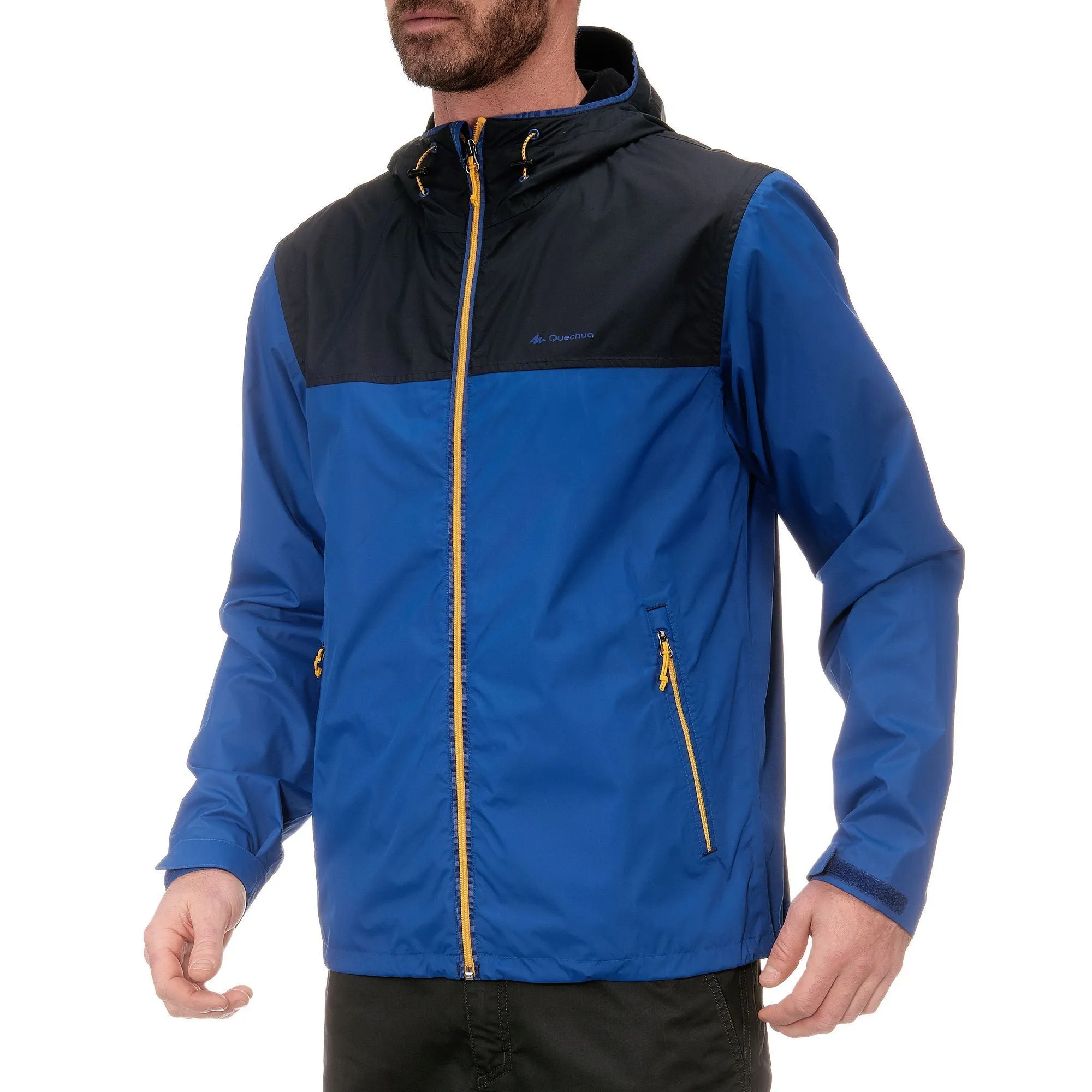 Men's Plain Hiking Waterproof Rain Jacket Arpenaz 100