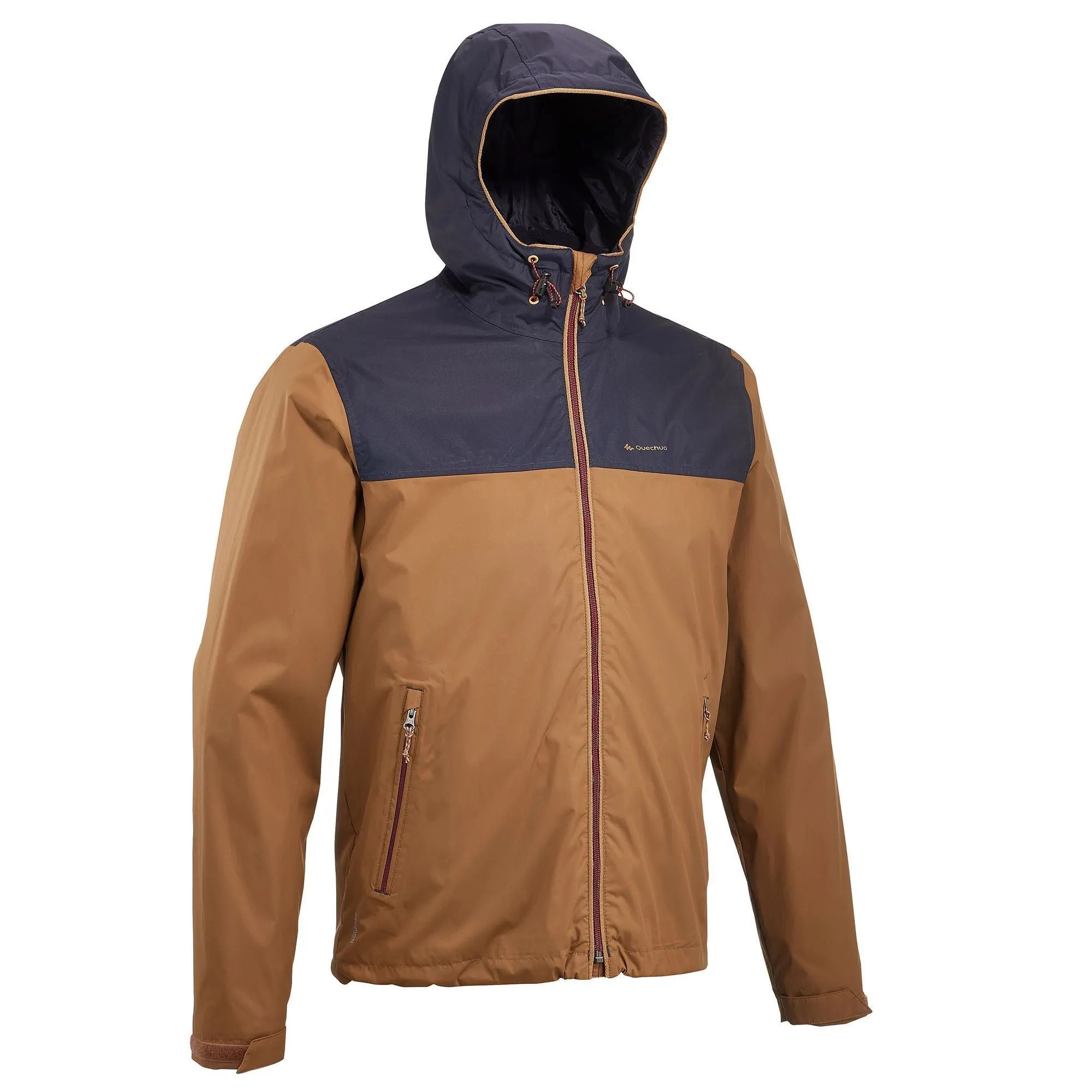 Men's Plain Hiking Waterproof Rain Jacket Arpenaz 100