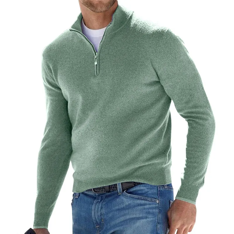 Men's Zipper Basic Sweater