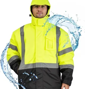 [New Version] Reflective Waterproof Safety Jackets for Men