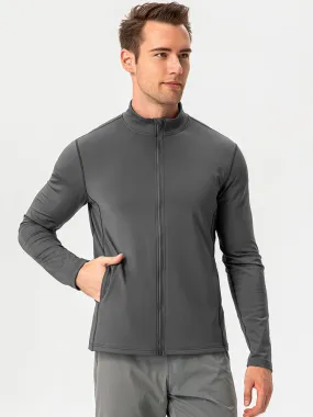 Padded Sports Jacket Warm Slim Zip Training Running Tops Outdoor Gym Wear