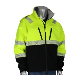 PIP Type R Class 3 Ripstop Softshell Black Bottom Jacket - Yellow