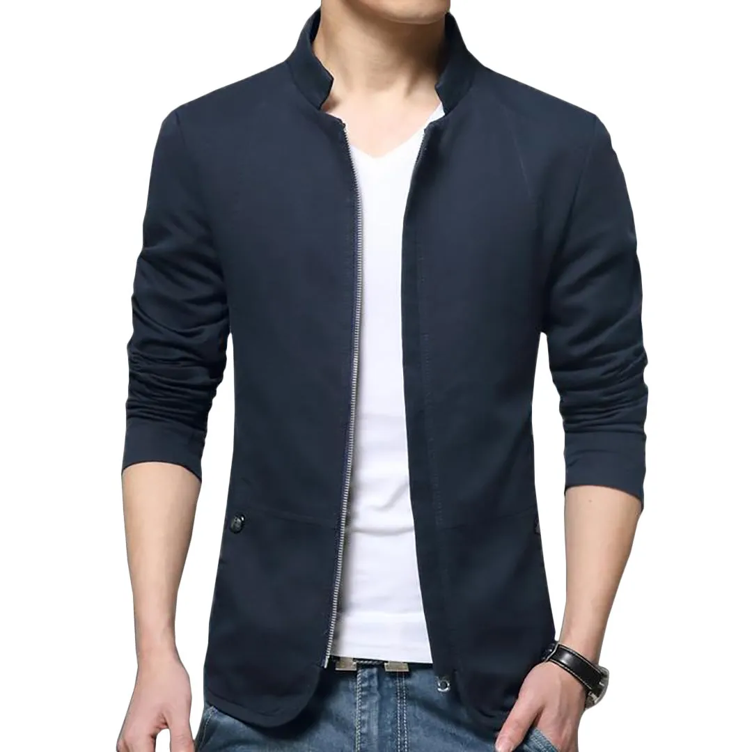 Pologize™ British Style Solid Casual Jacket