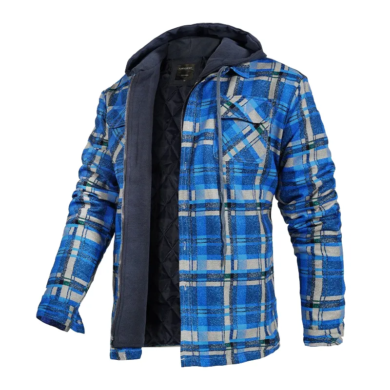 Pologize™ Checkered Hooded Casual Jacket