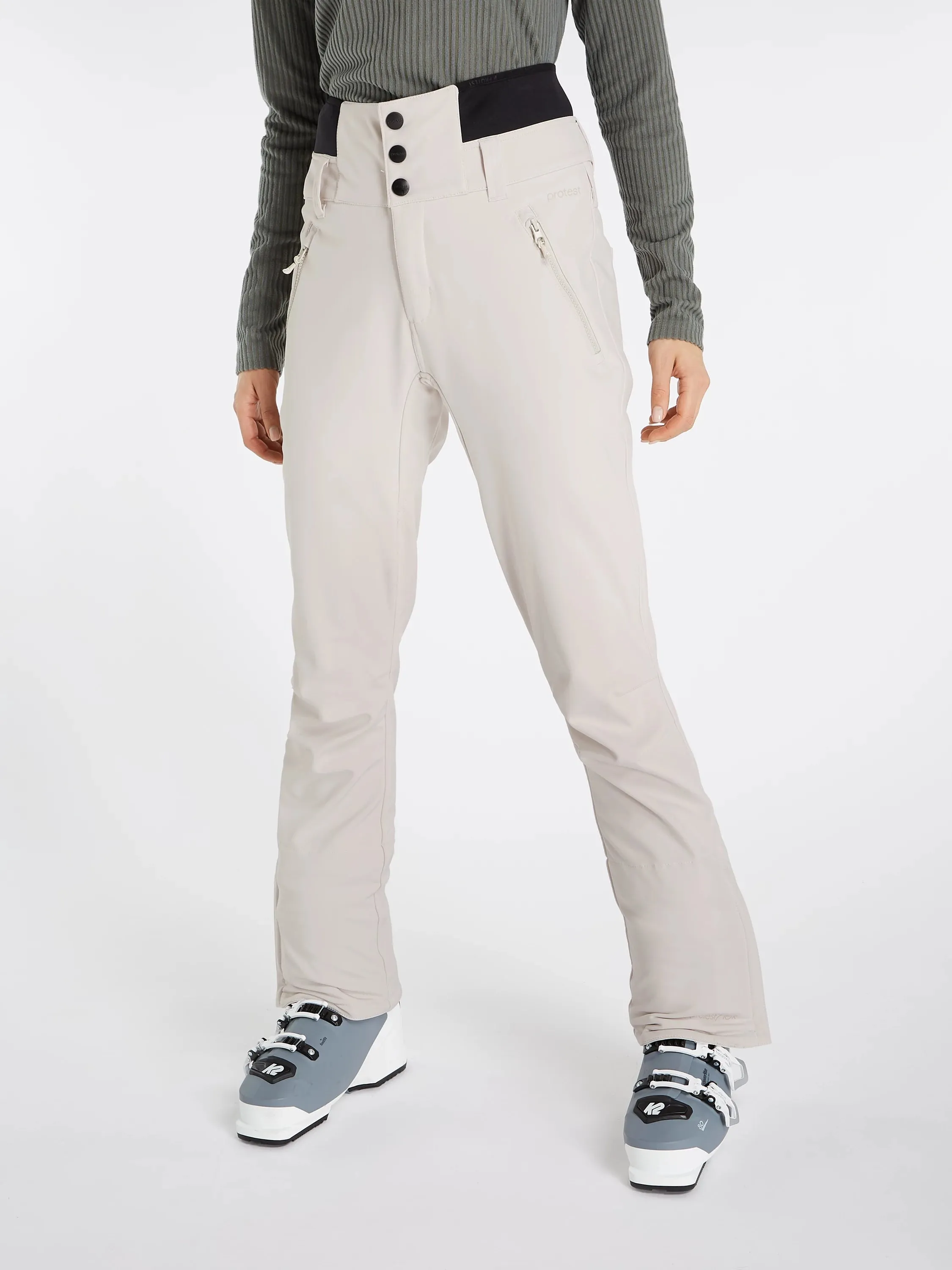 Protest PRT Lullaby Womens Softshell Pants Kit Off White