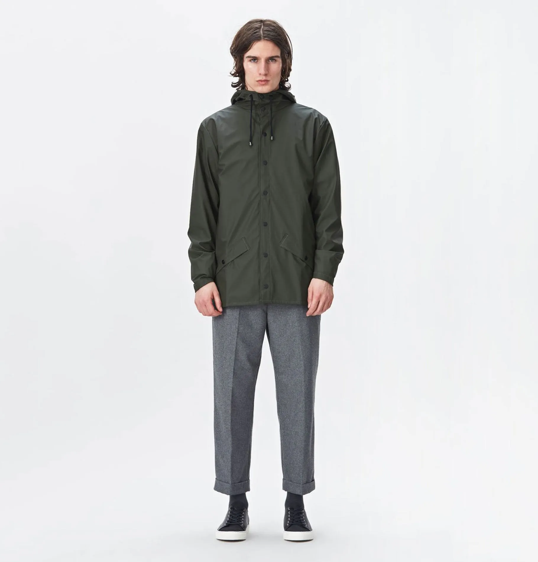 RAINS Classic Jacket - Green – Unisex