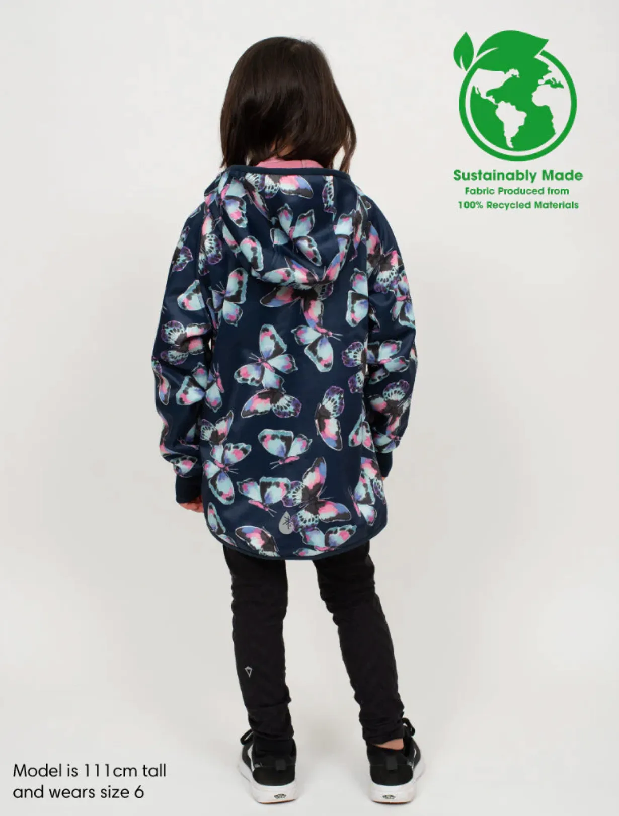 The All-Weather Fleece Hoodie - Butterfly - KIDS