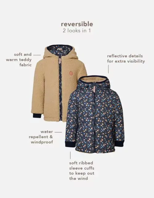 The Annamaria REVERSIBLE Puffer/Sherpa Jacket - Floral - KIDS