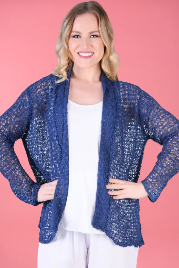 VBLJ058 - AVA KNITTED JACKET - NAVY