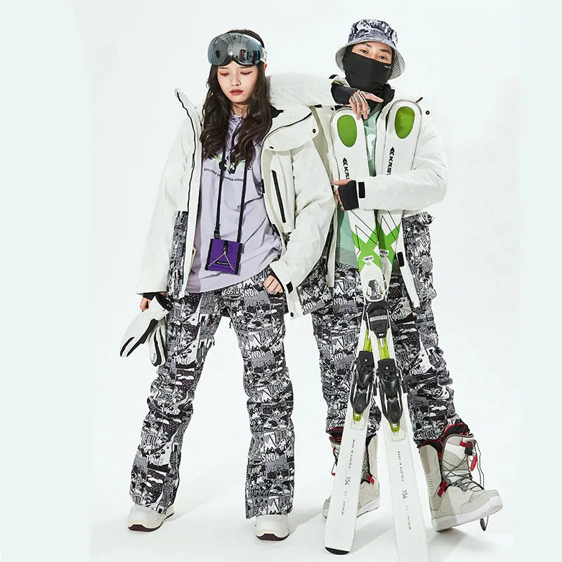 Warm Windproof Waterproof Outdoor Snowboarding Suit