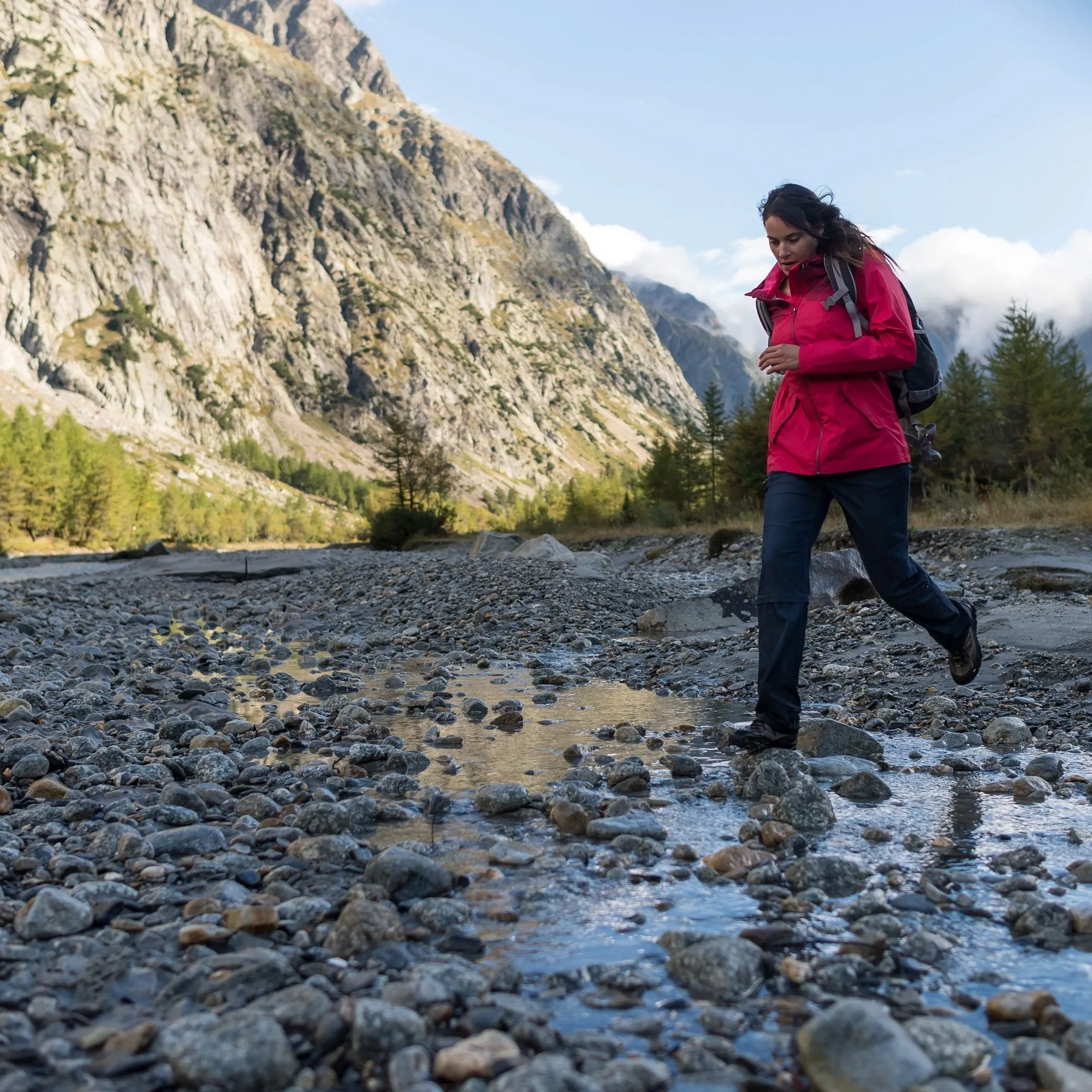 Women's Hiking Jacket Waterproof Arpenaz 100