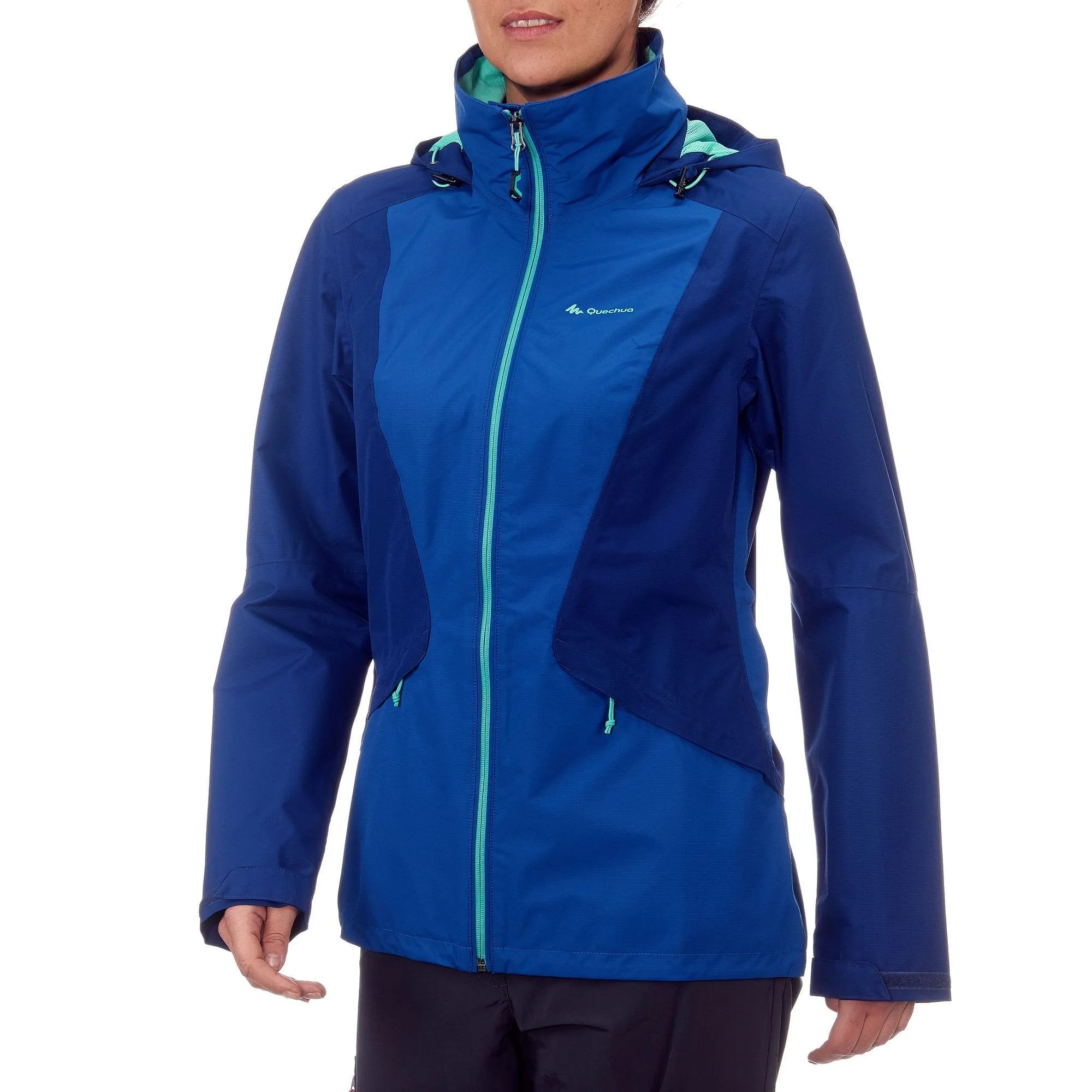 Women's Hiking Rain Jacket Forclaz 100